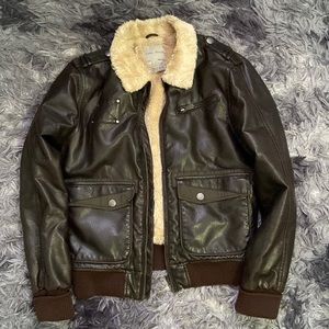 Zara Brown Leather Jacket
